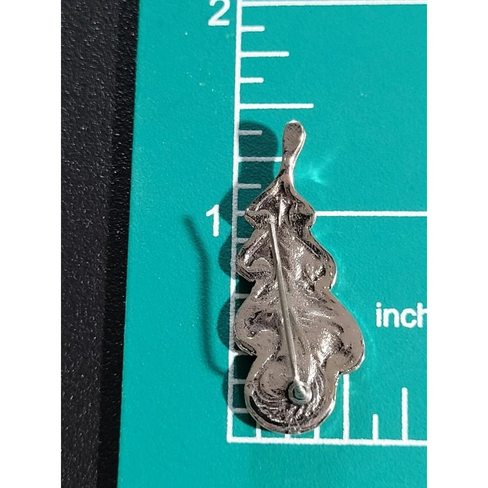 Women's Sterling Silver .925 3-D Leaf Shape Earrings 1.3" x .5" Gift AP-07a - Picture 4 of 4